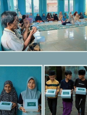 Relawan Nusantara Berbagi dan Buka Puasa Bersama Lansia dan Anak Yatim Piatu di Dasan Baru Timur Lombok Timur