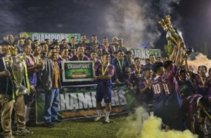 Final Penuh Gairah di Stadion Kuonoto Buol, Sehat FC Jadi Raja Bupati Cup I