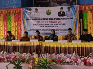 Musrenbang Kecamatan Bunobogu: Wabup Buol Tegaskan Program Daerah Harus Sesuai Kebijakan Nasional