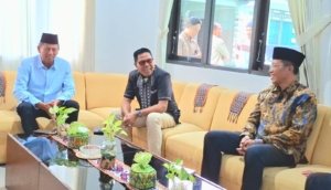 BUPATI LOMBOK TIMUR DAN SEKDA SAMBUT BAIK KEDATANGAN DANREM 162/WB