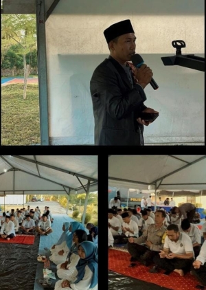 Keluarga Besar Kompi 3 Batalyon B Pelopor Lombok Timur Satbrimob Polda NTB Gelar Buka Puasa Bersama