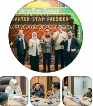 Bupati Lombok Timur Haerul Warisin Datangi Deputi II Bidang Perekonomian dan Pangan Kantor Staf Presiden Bahas Ekonomi dan Rencana Kunjungan Presiden
