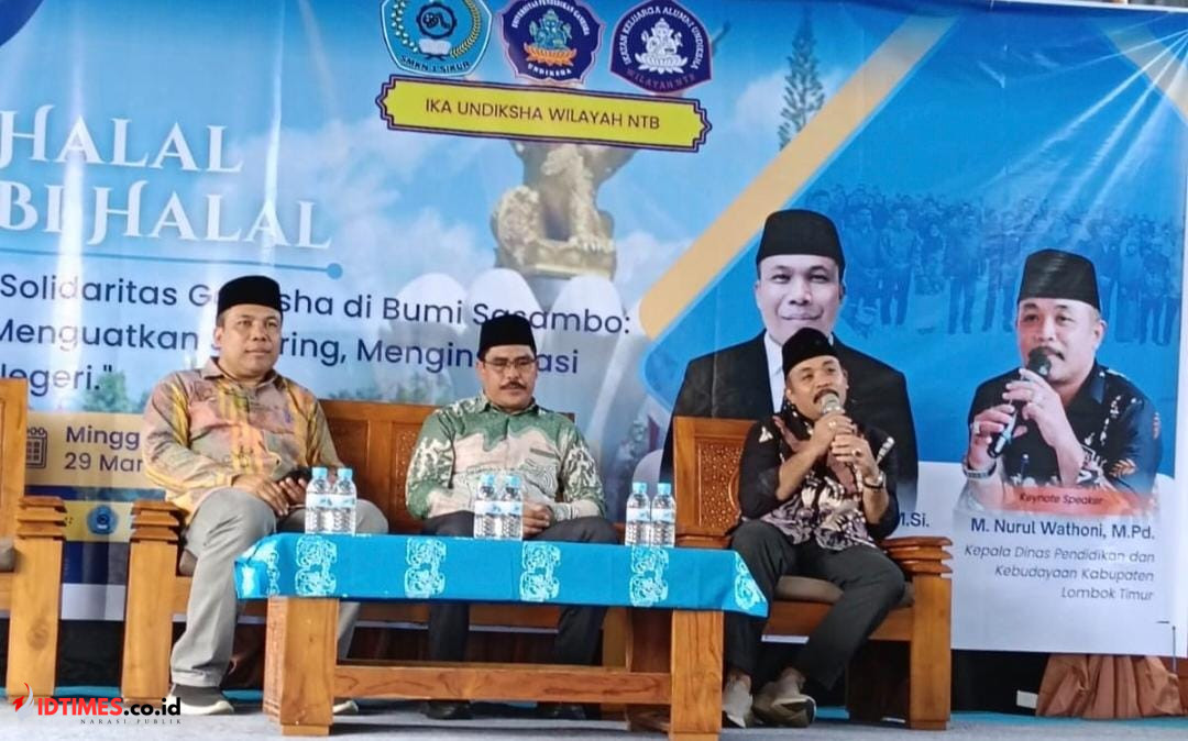 Halal Bihalal dan Diskusi IKA Undiksa Digelar di SMKN 1 Sikur