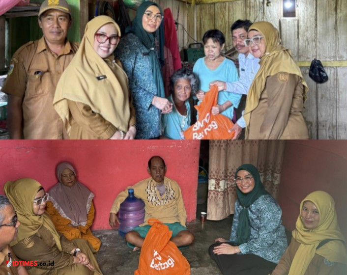 Ketua TP-PKK Buol Serahkan Paket Sembako “BNI Berbagi” Dibulan Suci Ramadhan