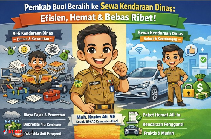 Hindari Biaya Perawatan, Pemkab Buol Pilih Sewa Mobil Dinas