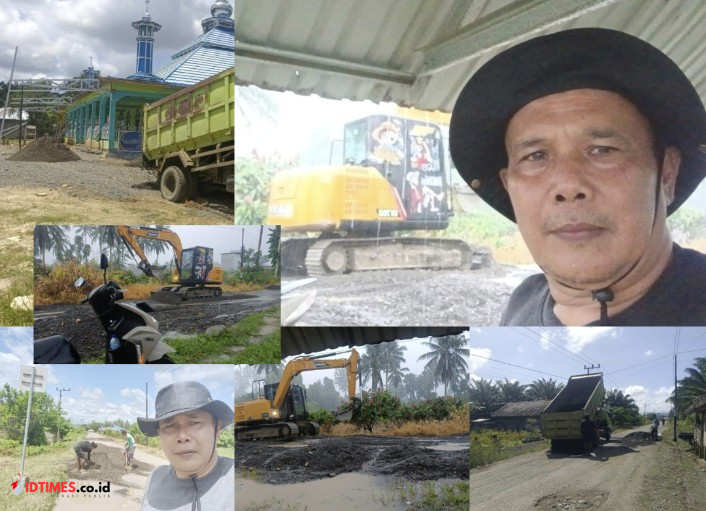 Sambut Nyepi dan Idulfitri, I Wayan Gara Fasilitasi Perbaikan Ruas Jalan Mooyong-Mulat dan Halaman Masjid