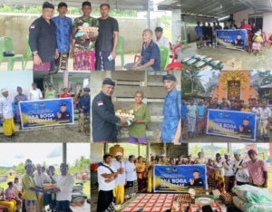 Bendahara NasDem Buol Berbagi Sembako, Sambut Perayaan Nyepi 1948 Saka