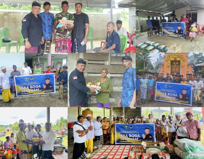 Bendahara NasDem Buol Berbagi Sembako, Sambut Perayaan Nyepi 1948 Saka