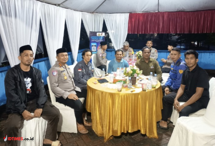 Kapolres Buol Bersama PJS Buol Gelar Buka Puasa Bersama di Pos Pam Leok II