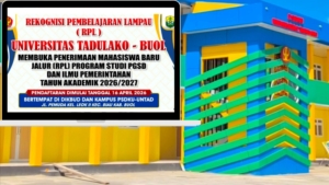 Daftar Sekarang! Jalur RPL Universitas Tadulako di Buol Resmi Dibuka untuk 2026/2027