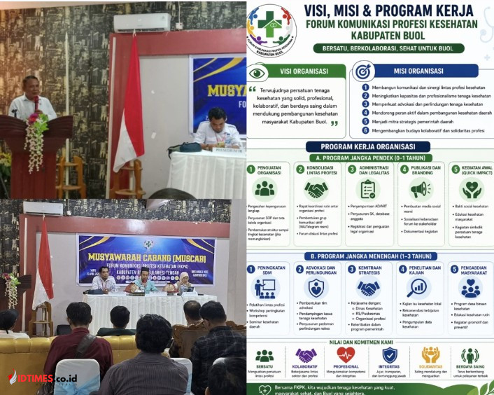 Pengurus FKPK Buol Resmi Terbentuk, I Wayan Gara Pimpin Perkuat Kolaborasi Tenaga Kesehatan