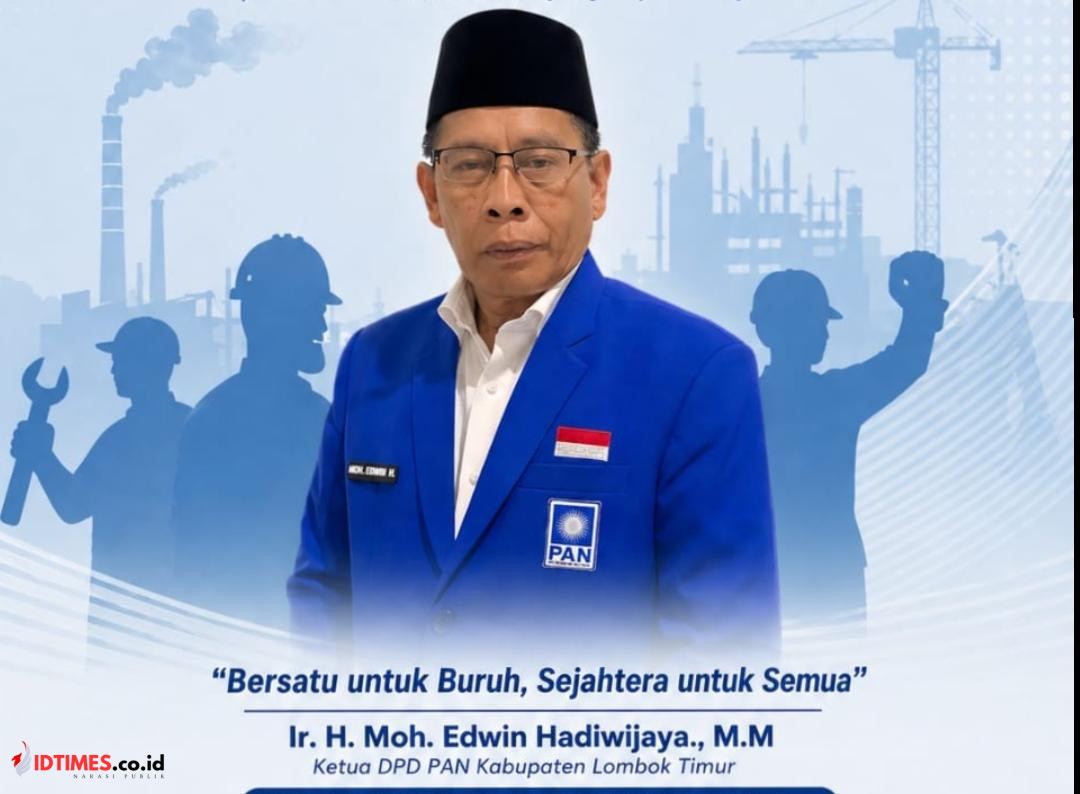 Momen Hari Buruh, Ketua DPD PAN Lotim Edwin Hadiwijaya Soroti Kesejahteraan Pekerja