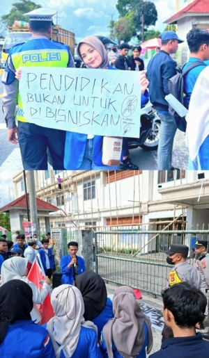 Mahasiswa UGR Gelar Aksi di Kampus, Soroti Dugaan Komersialisasi Pendidikan