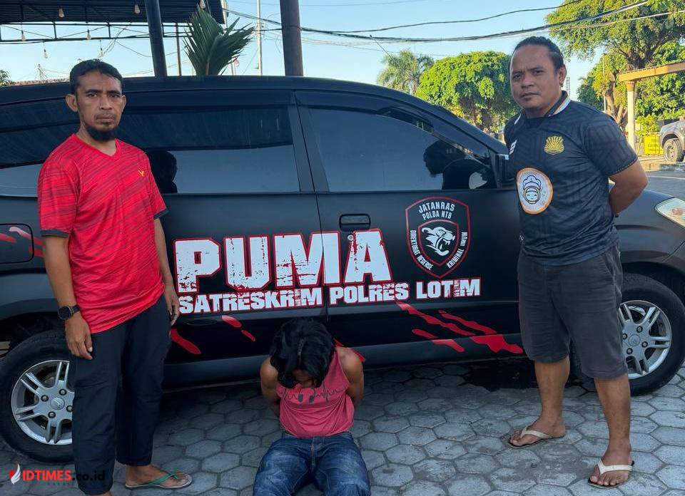 Tim Unit Reaksi Cepat Polres Lombok Timur Tangkap Terduga Pelaku Begal di Pringgabaya