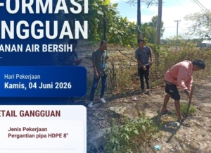 PDAM Lombok Timur Lakukan Perbaikan Pipa, Pelayanan Air Bersih di Sejumlah Wilayah Terganggu