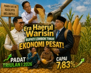 Era Haerul Warisin Layanan Keuangan Melonjak 27,54 Persen, Dongkrak Pertumbuhan Ekonomi 7,83 Persen Lombok Timur Tertinggi di Pulau Lombok