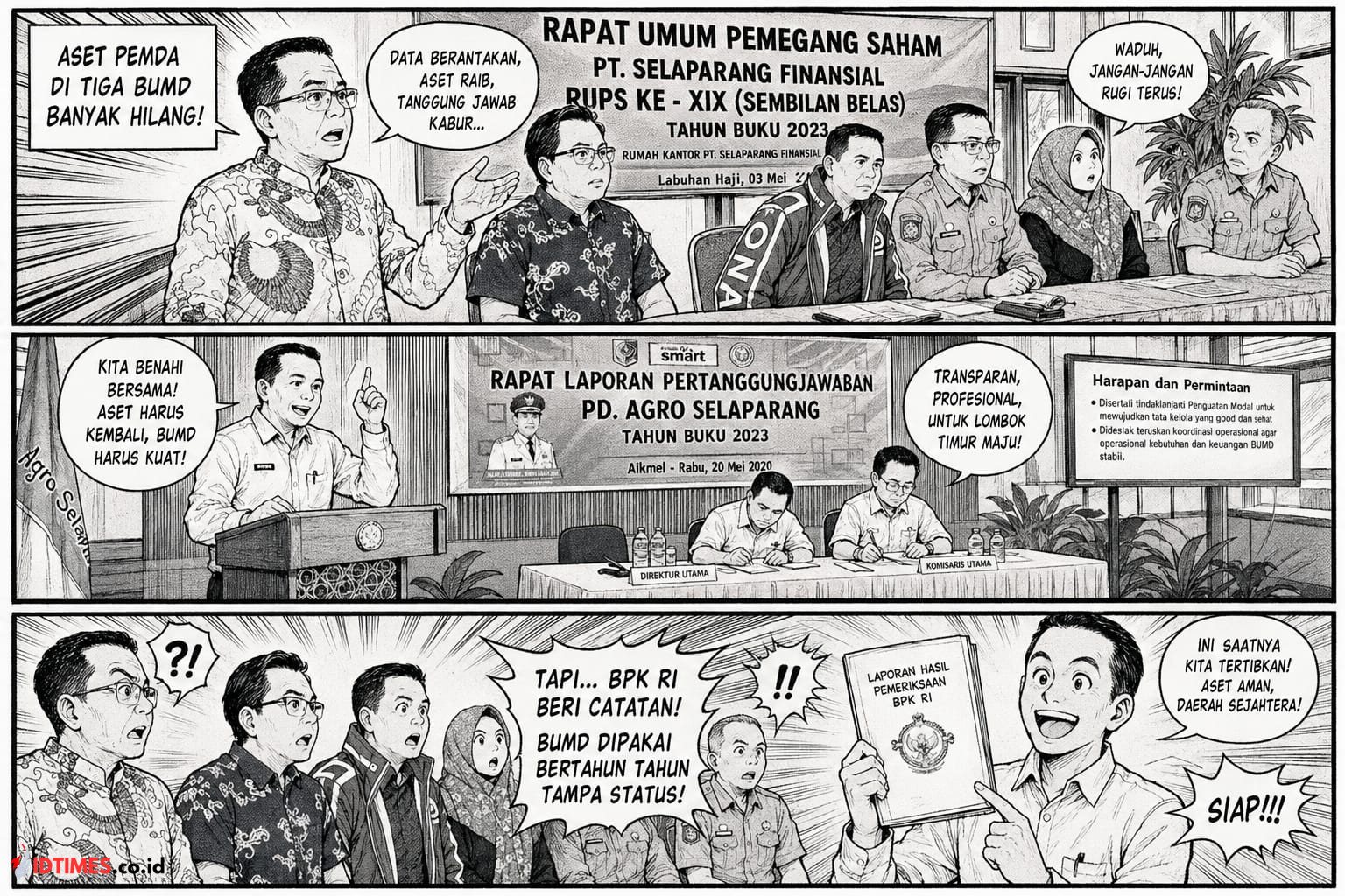 BPK RI Beri Catatan untuk Pemkab Lombok Timur Terkait Temukan Persoalan Aset di BUMD, Penertiban Dinilai Belum Tuntas Aset Banyak Hilang!
