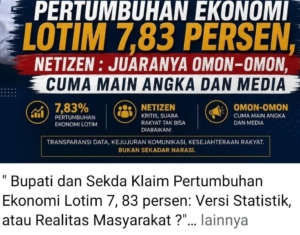 Pertumbuhan Ekonomi Melonjak, Bupati Bangga dengan Data, Warga Sibuk Menghitung Harga Beras Antre BBM Kantong Rakyat Tetap Kering: Realita atau Sekadar Narasi?