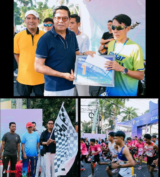 Antusiasme Tinggi Warnai Be-Rari Half Marathon Dongkrak Pariwisata dan Ekonomi, Bupati Lotim Beri Dukungan Penuh