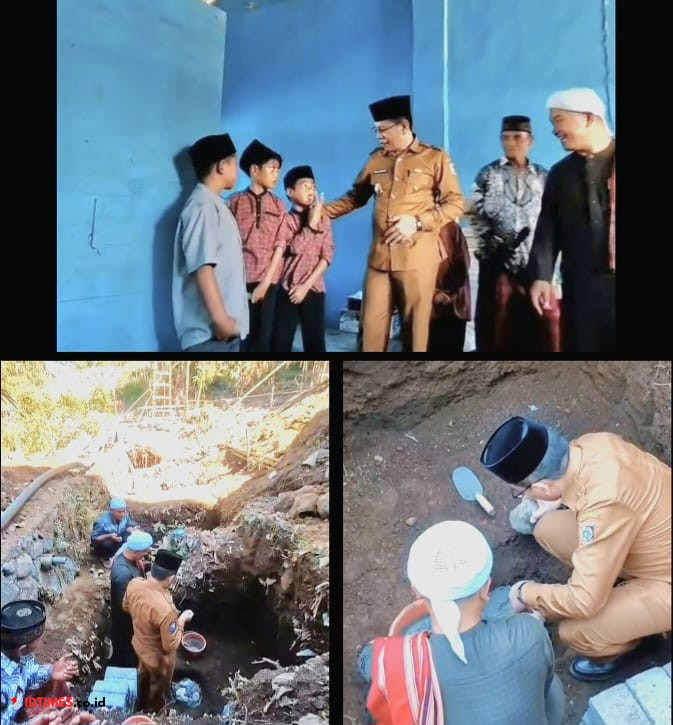 Wabup Lombok Timur Edwin Hadiri Peletakan Batu Pertama dan Sapa Siswa RKB SD Islam Bisyaratul Barokah Al Majdiyah Sempur