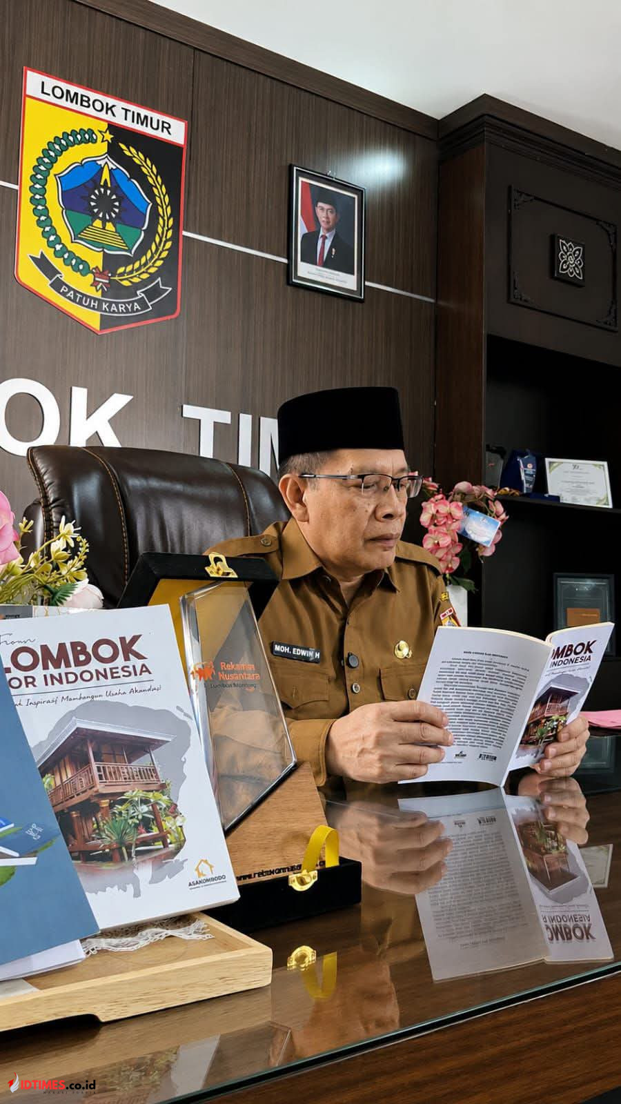 Wabup Lotim Edwin Biasakan Membaca Lima Menit Setiap Pagi, Awali Aktivitas dengan Literasi