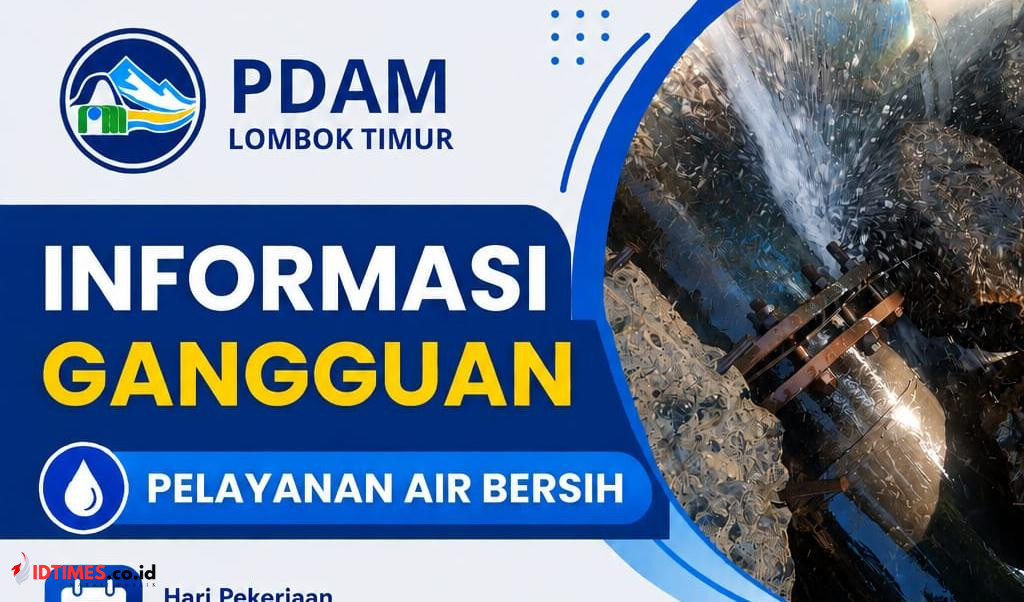 PDAM Lombok Timur Lakukan Perbaikan Pipa Bocor, Sejumlah Wilayah Alami Gangguan Distribusi Air