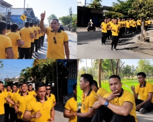 Brimob Kompi 3 Batalyon B Pelopor Satbrimob Polda NTB Gelar Lari Pagi Tingkatkan Kemampuan Fisik dan Mental Personel