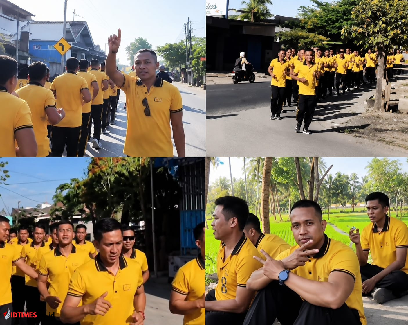 Brimob Kompi 3 Batalyon B Pelopor Satbrimob Polda NTB Gelar Lari Pagi Tingkatkan Kemampuan Fisik dan Mental Personel