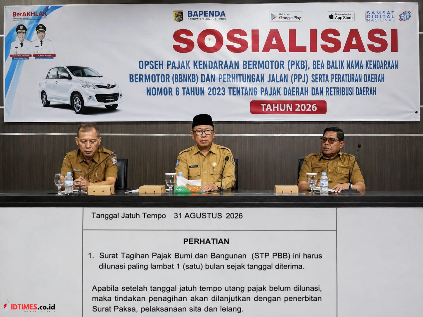 Edaran Tagihan PBB Pemda Lombok Timur Jadi Sorotan, Warga Pertanyakan Ancaman Surat Paksa
