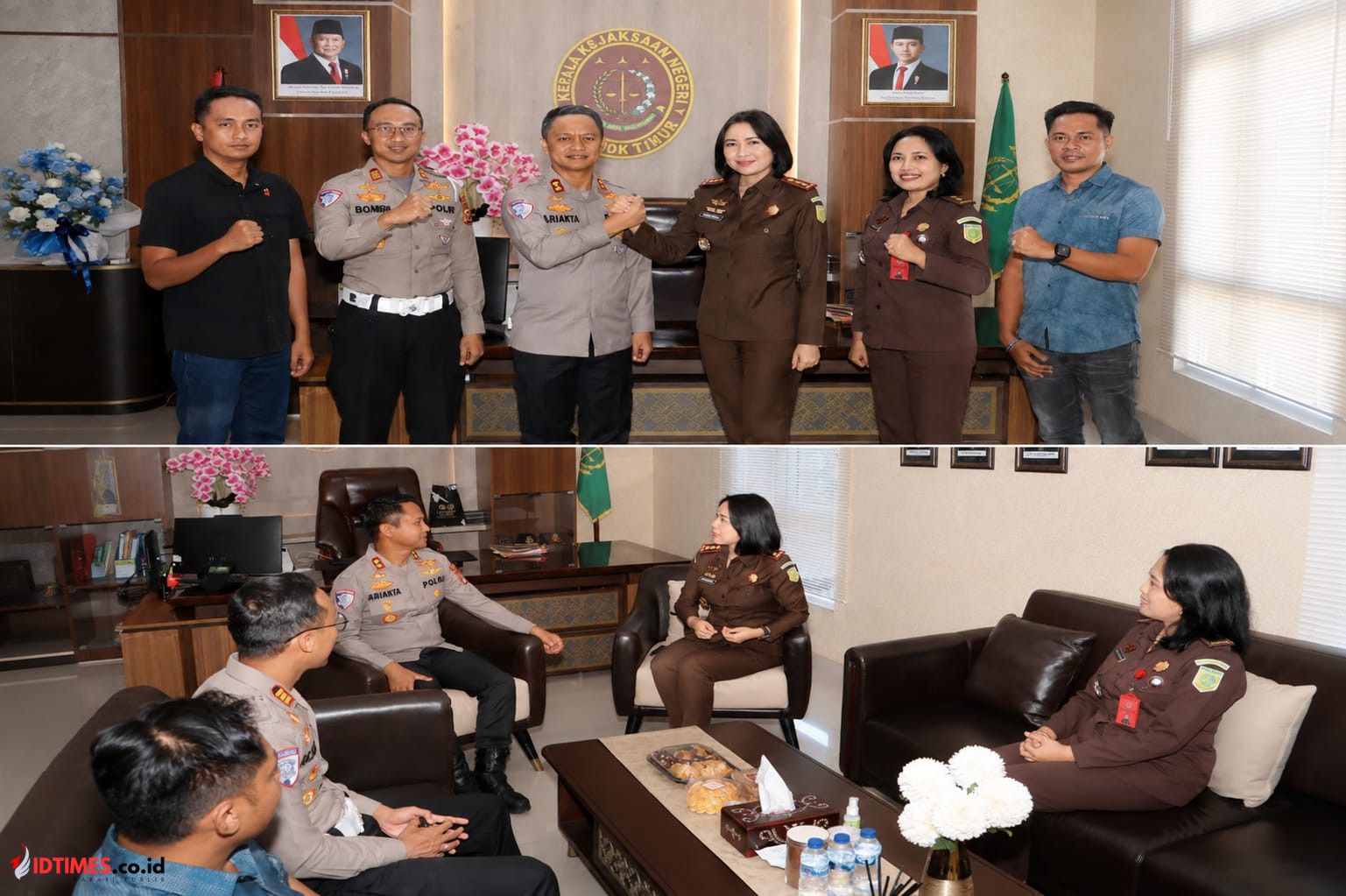 Kapolres Ariakta Gagah Nugraha Jalin Silaturahmi dengan Kajari Selong