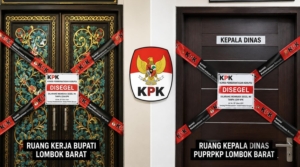 Ruang Kerja Bupati Lombok Barat Dipasangi Segel KPK, Diduga Terkait Penyelidikan Proyek APBD