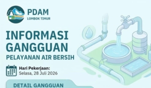 PDAM Lombok Timur Lakukan Perbaikan Pipa HDPE 8 Inci, Distribusi Air di Jerowaru Terganggu Sementara
