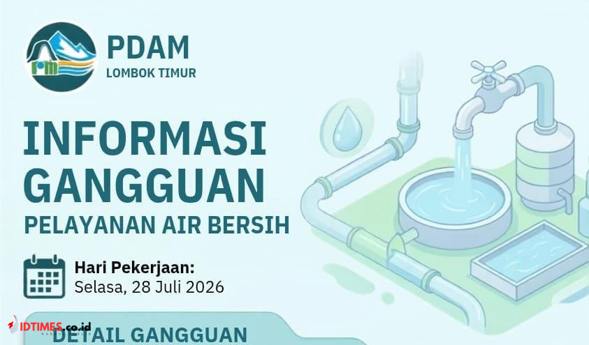 PDAM Lombok Timur Lakukan Perbaikan Pipa HDPE 8 Inci, Distribusi Air di Jerowaru Terganggu Sementara