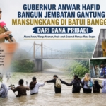 Gubernur Sulteng Anwar Hafid Bangun Jembatan Gantung Pakai Dana Pribadi untuk Warga Desa Mansungkang
