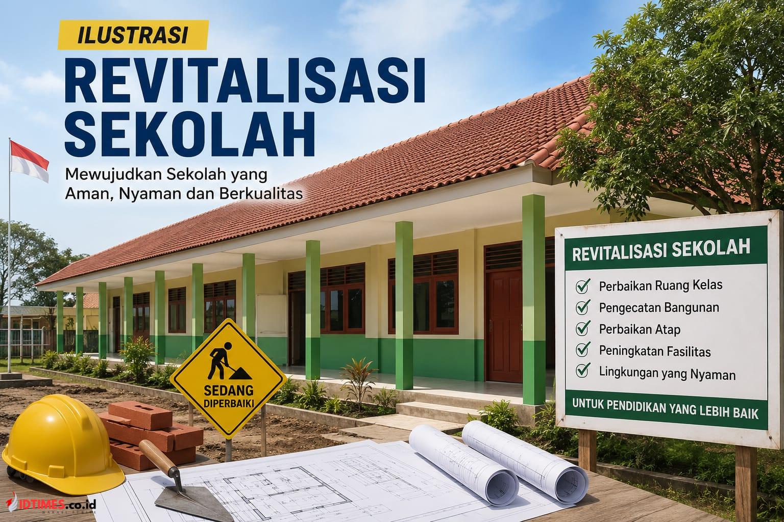Hanya Atap Saja? Dana Revitalisasi Sekolah Rp800 Juta-Rp1,3 Miliar di Lombok Timur Jadi Sorotan