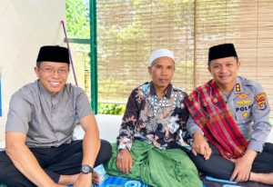 Jaga Silaturahmi dan Sinergi, Kapolres Lotim Bersama Sekda Sambangi TGH Qusyairi
