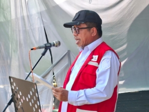 Wabup Buol Buka KEMBARA IV PMR-PMI, Penyematan Tanda Peserta Jadi Simbol Dimulainya Kegiatan