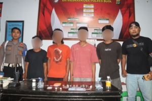 Polres Buol Sikat Dugaan Peredaran Sabu, 7 Orang Diamankan dalam Operasi Antinarkoba